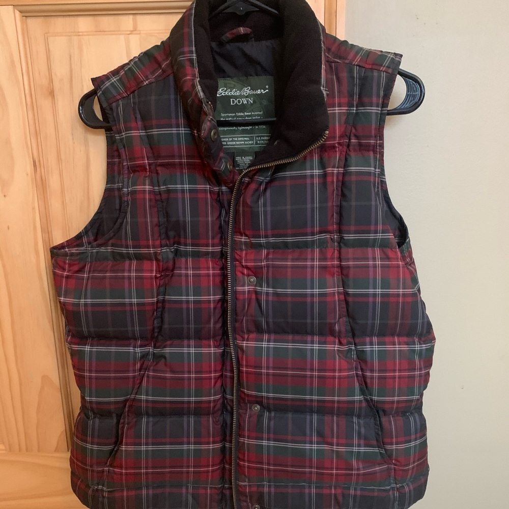 Eddie Bauer plaid vest